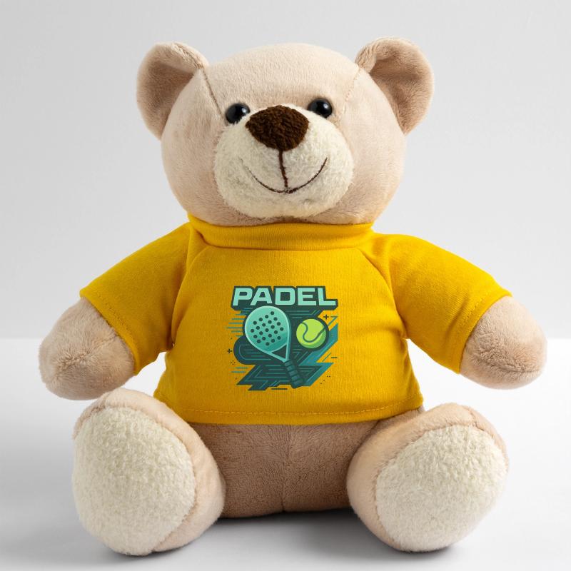 Padel Logo Racket Ball Dynamics Teddy Bear
