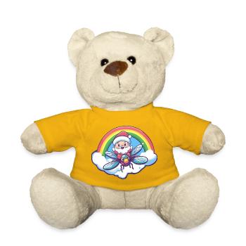 Libelle Weihnachtsmann Weihnachten - Teddy - Sonnengelb - Vorne