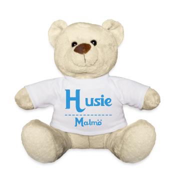 Husie – Malmö Sky Blue Design - Teddy Bear - sun yellow - Front