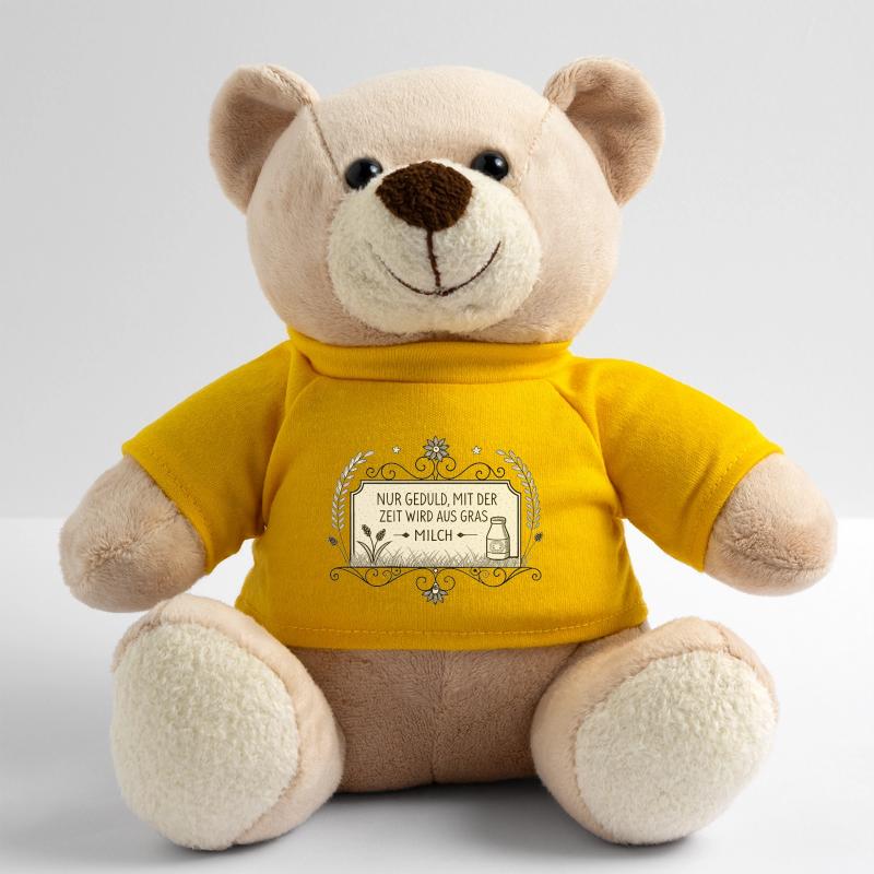 Nur Geduld - mit der Zeit wird aus Gras Milch Teddy