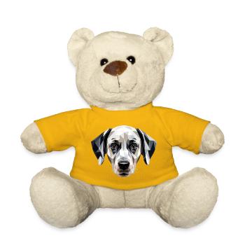 Amoureux des chiens dalmatiens J’aime les Dalmatiens - Nounours - jaune soleil - Devant