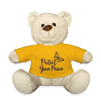 Protect Your Peace Butterfly Inner Peace - Teddy Bear - sun yellow - Front