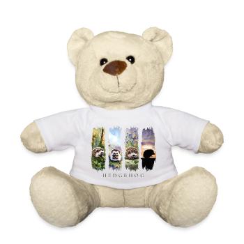 Cute hedgehog nature motif - Teddy Bear - sun yellow - Front