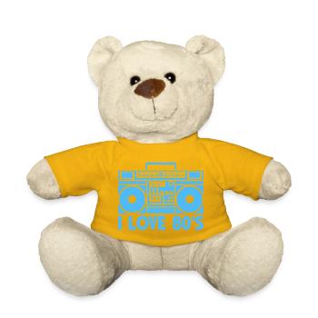 80s Boombox Statement - Teddy Bear - sun yellow - Front