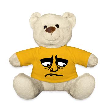 Mürrisches Trauriges Enttäuschtes Gesicht Lustig - Nounours - jaune soleil - Devant