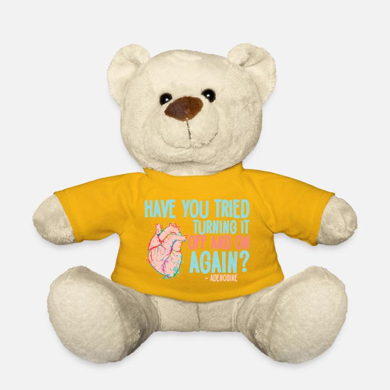 Herzkreis: Schalte ihn aus und wieder ein - Teddy - Sonnengelb