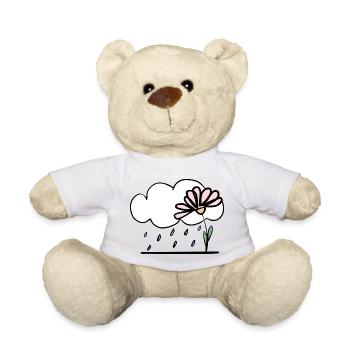 Flower in the rain - Teddy Bear - sun yellow - Front