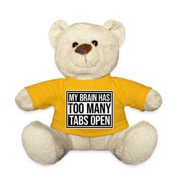 Mon cerveau a trop d’onglets ouverts Lustig Grübeln - Nounours - jaune soleil - Devant