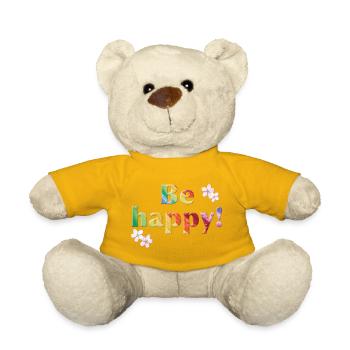 Be happy Rainbow - Sonja Ariel von Staden - Teddy - Sonnengelb - Vorne