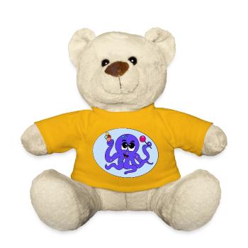 Süßer Oktopus – niedliches Meeresmotiv - Teddy - Sonnengelb - Vorne