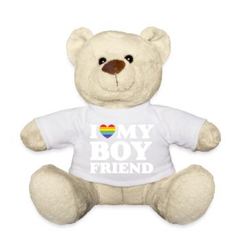 J’aime mon petit ami - LGBTQ - Nounours - jaune soleil - Devant