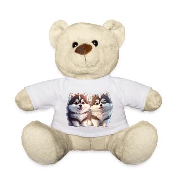 chiots malamutes - Nounours - jaune soleil - Devant