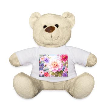 Pastellblumen für Frühlingskleidung - Teddy - Sonnengelb - Vorne