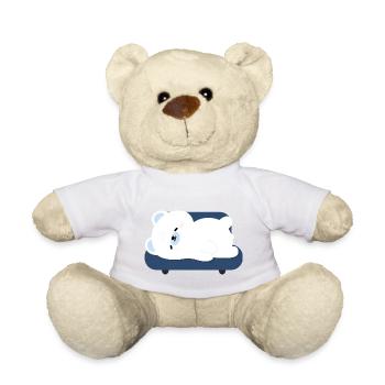 Müder Eisbär auf Sofa - Teddy - Sonnengelb - Vorne