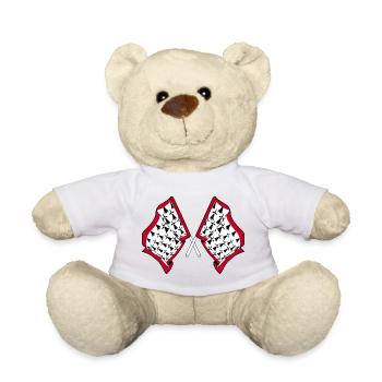 Limousin Crossed Flags - Teddy Bear - sun yellow - Front