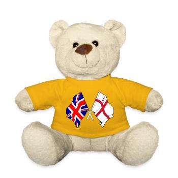 City of London & Great Britain Flaggen - Teddy - Sonnengelb - Vorne