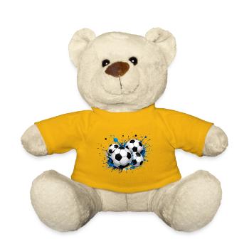 Das Fußballdesign zum Großereignis - Teddy - Sonnengelb - Vorne