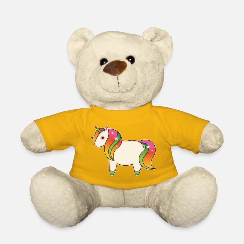 Licorne - Nounours - jaune soleil