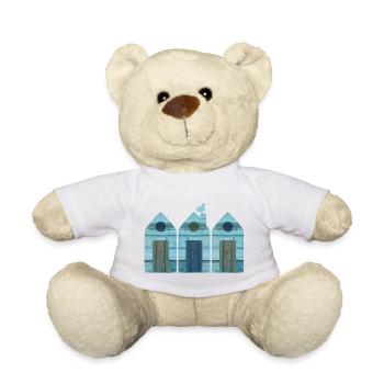Beach House Three Beach Sea Wood Decoration Seagull 3 - Teddy Bear - sun yellow - Front