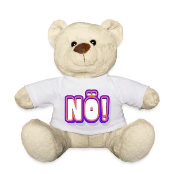 NO! Neon Pop Schriftkunst - Teddy - Sonnengelb - Vorne