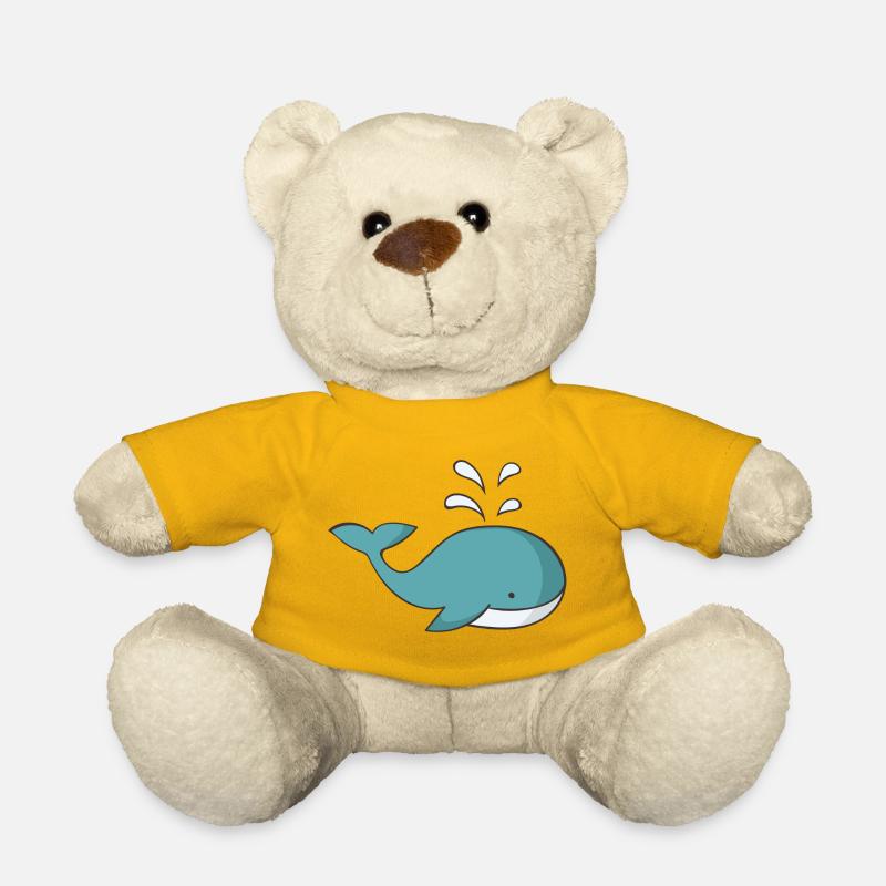 baleine - Nounours - jaune soleil