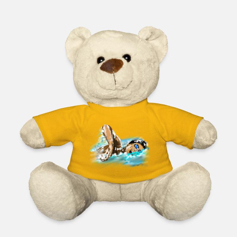 swimmer - Teddy Bear - sun yellow