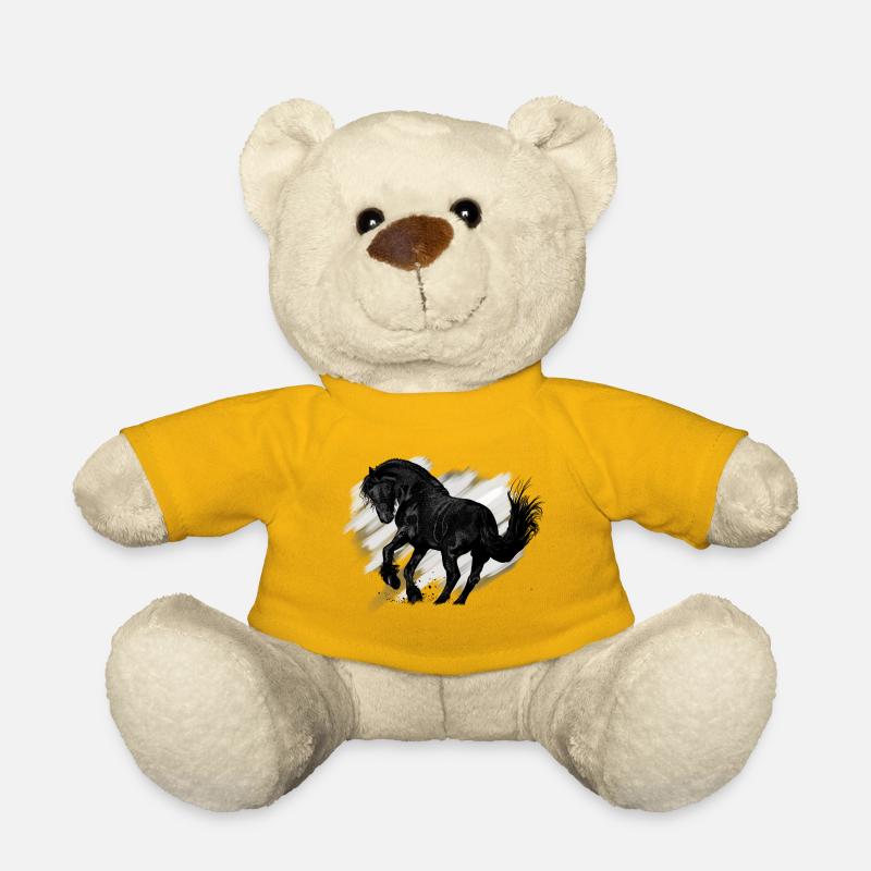 cheval - Nounours - jaune soleil