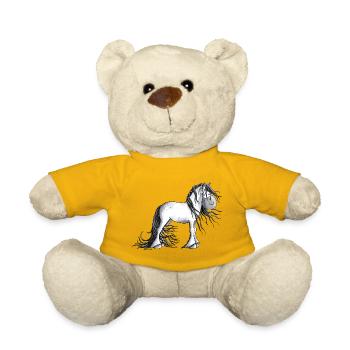 Cute Andalusian Horse - Teddy Bear - sun yellow - Front