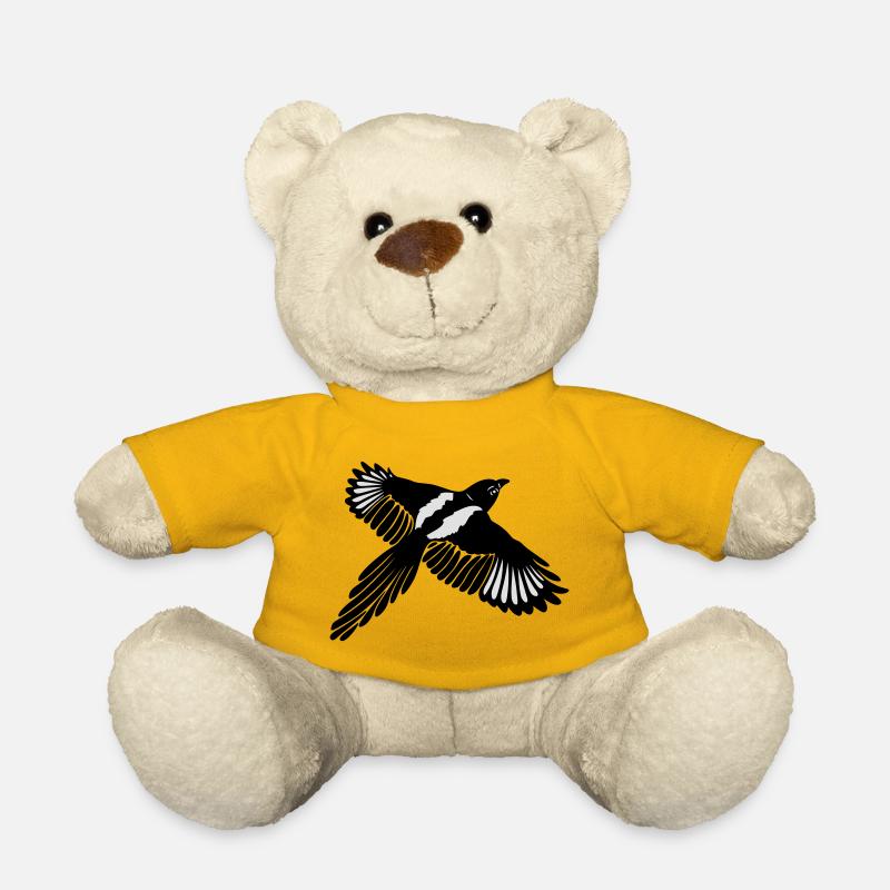 Elster Magpie - Teddy - Sonnengelb