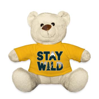 Mountain and Forest Adventure Design - Teddy Bear - sun yellow - Front