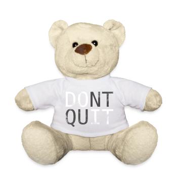 Don’t Quit Motivationsspruch - Teddy - Sonnengelb - Vorne