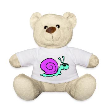 Snail Sunglasses Cool Black Glasses Smile - Teddy Bear - sun yellow - Front