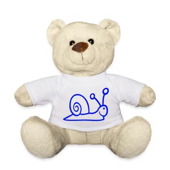 Snail Shell Cute Cute Happy Cool - Teddy Bear - sun yellow - Front