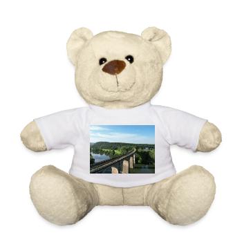 Eisenbahnbrück grünen Flusstal Herdecke Viadukt - Teddy - Sonnengelb - Vorne
