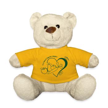 my_heart_beats_vegan - Teddy - Sonnengelb - Vorne