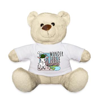 Niedliche Wander Ziege beim Wandern in den Bergen - Teddy - Sonnengelb - Vorne