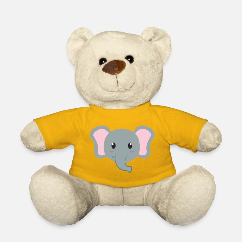 Elefant Cartoon - Teddy - Sonnengelb