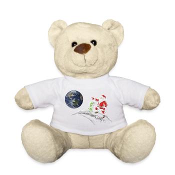 Galactic Christmas Imp on Moon - Teddy Bear - sun yellow - Front