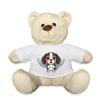 Cute Beagle Dog Angel Cartoon Wings Boyfriend - Teddy Bear - sun yellow - Front