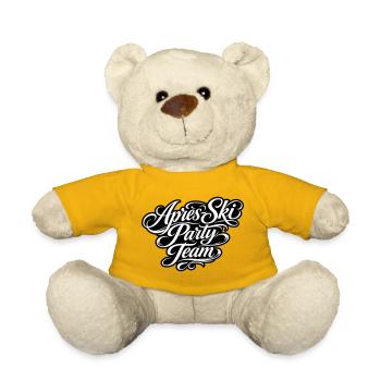 Équipe de la fête d’après-ski - Nounours - jaune soleil - Devant