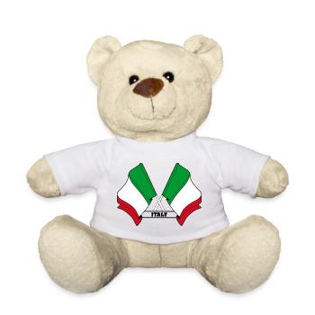 L’Italie a traversé les drapeaux - Nounours - jaune soleil - Devant