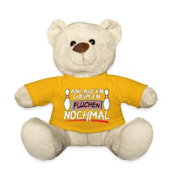 Course, lancer, jurer, lancer encore - Nounours - jaune soleil - Devant