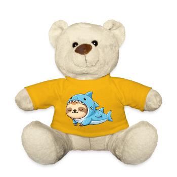 Süßer Faultier Cartoon Kostüm Brasilien Fasching  - Teddy - Sonnengelb - Vorne
