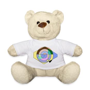 Spirale Farbspaß Geometrie - Teddy - Sonnengelb - Vorne