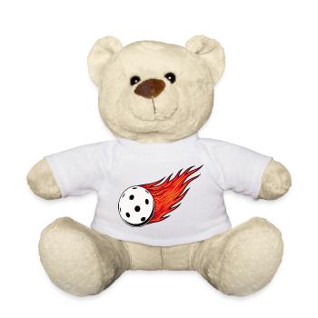 Fireball Floorball - Teddy Bear - sun yellow - Front
