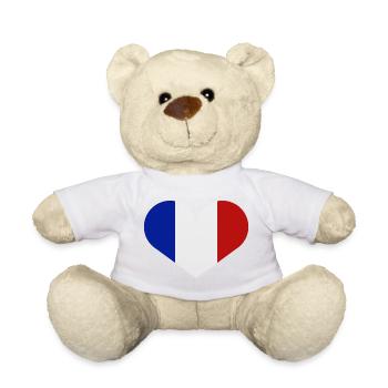 France flag - Teddy Bear - sun yellow - Front