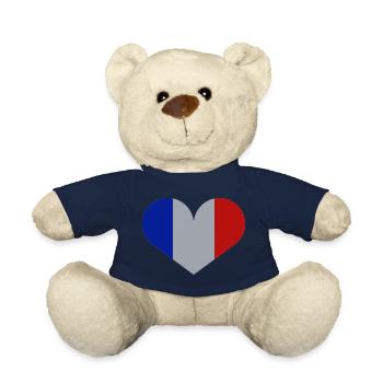 Drapeau français - Nounours - bleu marine - Devant