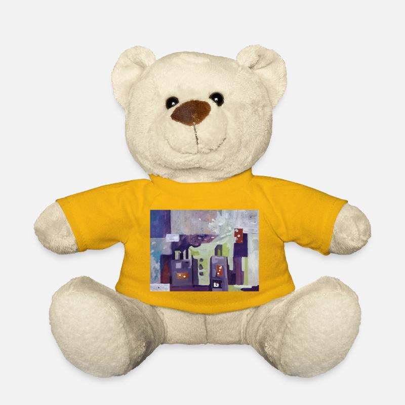 Stadt in gedämpften Farben - Teddy - Sonnengelb