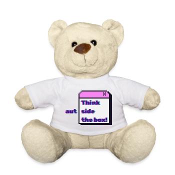 Think autside the box - Glitch - Teddy Bear - sun yellow - Front