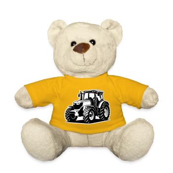 Tractor / Tractor / Tractor (2-color) - Teddy Bear - sun yellow - Front